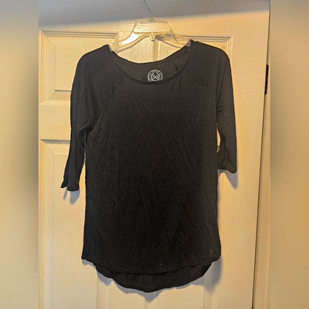 Sheer lightly used black top